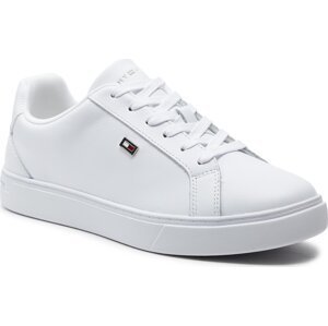 Sneakersy Tommy Hilfiger Flag Court Sneaker FW0FW08072 White YBS