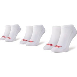 Sada 3 párů nízkých ponožek unisex Levi's® 37157-0171 White