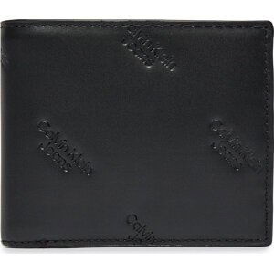 Velká pánská peněženka Calvin Klein Jeans LOGO PRINT BIFOLD W/ COIN K50K511818 Black 0GK