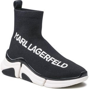 Sneakersy KARL LAGERFELD KL51741A Black Knit Textile