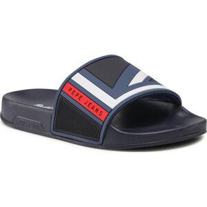 Nazouváky Pepe Jeans Slider Flag Boys PBS70048 Navy 595