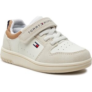 Sneakersy Tommy Hilfiger Low Cut Lace-Up/Velcro Sneaker T1X9-33341-1269 M Beige/Off White A360