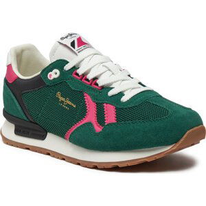 Sneakersy Pepe Jeans Brit Retro W PLS40008 Ivy Green 673