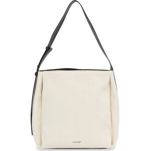 Kabelka Calvin Klein Gracie Bucket Bag_Canvas K60K611665 Dk Ecru Canvas PC4