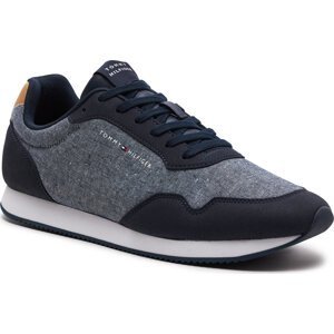 Sneakersy Tommy Hilfiger Lo Runner Mix Chambray FM0FM05070 Blue DW5