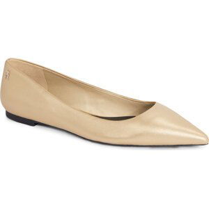 Baleríny Tommy Hilfiger Gold Pointed Ballerina FW0FW07883 Gold 0HS