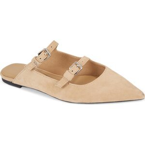 Nazouváky Tommy Hilfiger Th Pointe Suede Mule FW0FW07697 Classic Khaki RBL