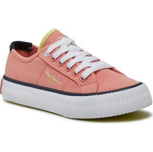 Tenisky Pepe Jeans Ottis Basic G PGS30605 Pastel Orange 119