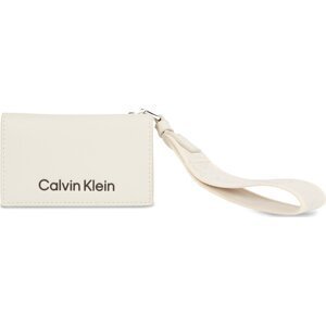 Malá dámská peněženka Calvin Klein Gracie K60K611689 Dk Ecru PC4