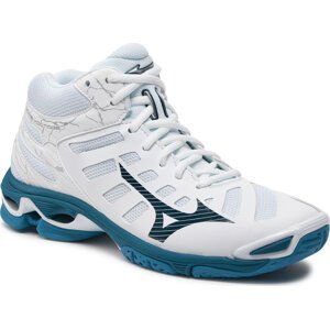 Boty Mizuno Wave Voltage Mid V1GA2165 White/Sailor Blue/Silver 86