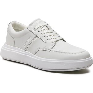 Sneakersy Calvin Klein Low Top Lace Up Tailor HM0HM01379 Triple White 0K4