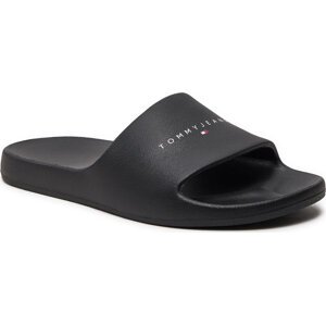 Nazouváky Tommy Jeans Tjw Printed Pu Pool Slide EN0EN02693 Black BDS