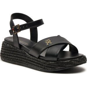 Espadrilky Tommy Hilfiger Platform Sandal T3A2-33264-0326 S Black 999