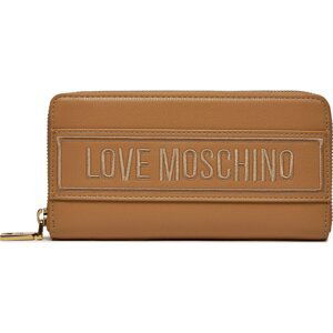 Velká dámská peněženka LOVE MOSCHINO JC5640PP0IKG122A Biscotto