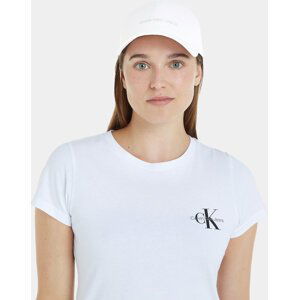 Kšiltovka Calvin Klein Jeans Institutional Cap K60K608849 White/Silver Logo 0LI