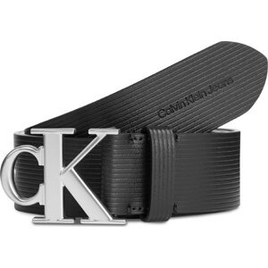 Pánský pásek Calvin Klein Jeans Round Mono Plaque Lthr Belt 40Mm K50K511168 Black BEH