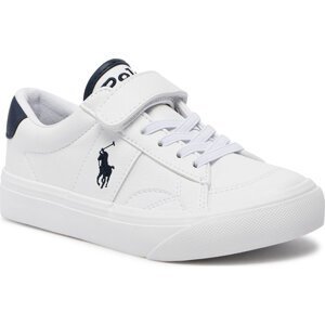 Sneakersy Polo Ralph Lauren RL00566100 C White Tumbled W/ Navy Pp