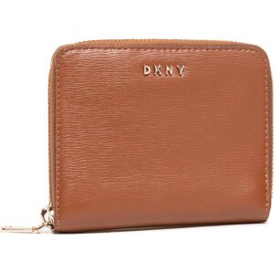 Velká dámská peněženka DKNY Bryant-Sm Zip Around R8313656 Hnědá