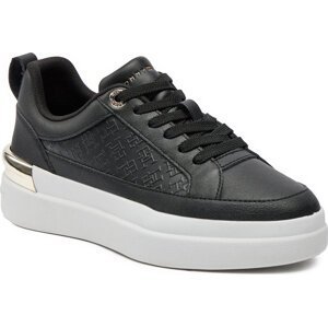 Sneakersy Tommy Hilfiger Lux Court Sneaker Monogram FW0FW07808 Black BDS