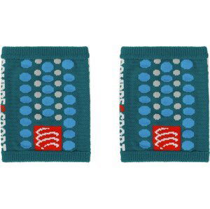 Sada potítek na ruku Compressport Sweatbands 3D.Dots WSTV2 Shaded Spruce/Hawaiian Ocean _0T