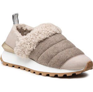 Sneakersy Voile Blanche Qwark Slip Fur Woman 0012016210.01.0E01 Cream/Beige