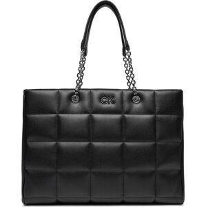 Kabelka Calvin Klein Square Quilt Chain Shopper K60K612019 Ck Black BEH