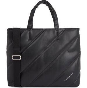 Kabelka Calvin Klein Jeans Quilted Mini Slim Tote26 K60K611959 Black BEH