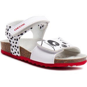 Sandály Geox B Sandal Chalki Girl B452RB 0003W C0404 S White/Black