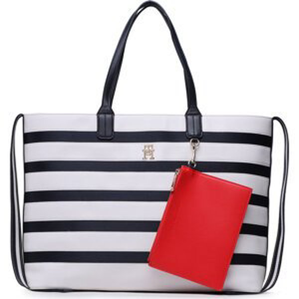 Kabelka Tommy Hilfiger Iconic Tommy Tote Stripes AW0AW14762 0GY