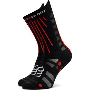 Klasické ponožky Unisex Compressport Aero XU00054B Black/Red