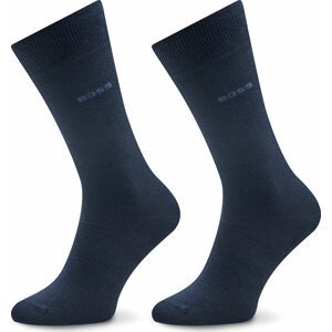 Sada 2 párů pánských vysokých ponožek Boss 50483988 Blue