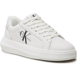 Sneakersy Calvin Klein Jeans Chunky Cupsole Laceup Mon Lth Wn YW0YW00823 White YBR