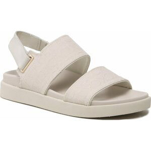 Sandály Calvin Klein Adj Sandal W/Hw-Jq HW0HW01491 Neutral Mono 02R