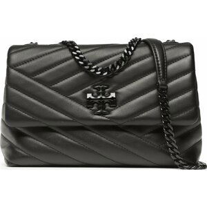 Kabelka Tory Burch Kira Chevron Powder 90856 Black/Silver 003