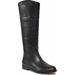 Kozačky ve vojenském stylu Lauren Ralph Lauren 802915418002 Black