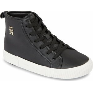 Sneakersy Tommy Hilfiger Vulc Th Leather Sneaker Hi FW0FW07550 Black BDS