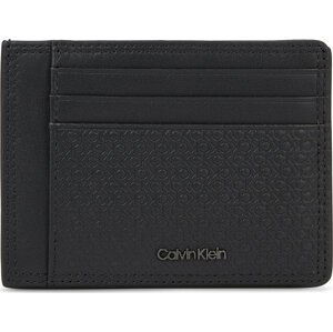 Pouzdro na kreditní karty Calvin Klein Minimalism Id Cardholder K50K510906 Black/Tonal Mono 01O