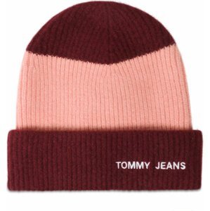 Čepice Tommy Jeans Tjw Academia Beanie AW0AW12623 Růžová