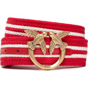 Dámský pásek Pinko Love Navy Belt H4 PE 22 PLT01 1H211W Y86X Red/Ecru/A 8UHQ