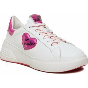 Sneakersy LOVE MOSCHINO JA15125G1HIA510B Bian/Fuxia