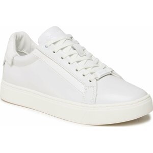 Sneakersy Calvin Klein Clean Cup Lace-Nano Mono Mix HW0HW01592 Bright White YBR