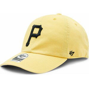 Kšiltovka 47 Brand MLB Pittsburgh Pirates Double Under '47 CLEAN UP BAS-DBLUN920GWS-MZ06 Maize