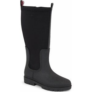 Holínky Tommy Hilfiger Essential Tommy Rainboot FW0FW07666 Black BDS