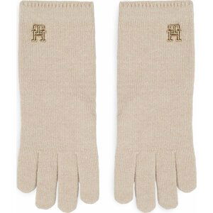 Dámské rukavice Tommy Hilfiger Limitless Chic Wool Gloves AW0AW15359 Cashmere Creme ABH