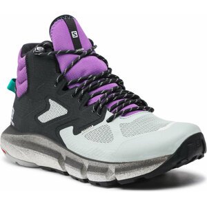 Trekingová obuv Salomon Predict Hike Mid Gtx GORE-TEX 414610 27V0 Black/Aqua Gray/Royal Lilac