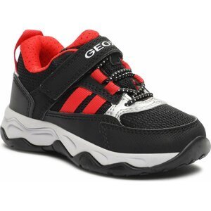 Sneakersy Geox J Calco Boy J26CLA 014CE C0048 M Black/Red