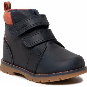 Kotníková obuv Clarks Heath Strap T 261692667 Navy