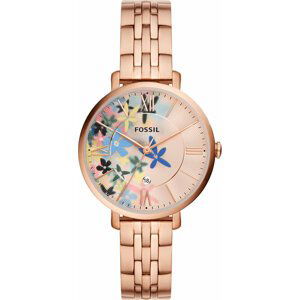 Hodinky Fossil Jacqueline ES5185 Rose Gold