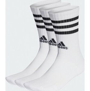 Klasické ponožky Unisex adidas 3-Stripes Cushioned Crew Socks 3 Pairs HT3458 white/black