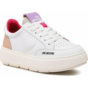 Sneakersy LOVE MOSCHINO JA15244G1HIAA10A Bianco/Cipria